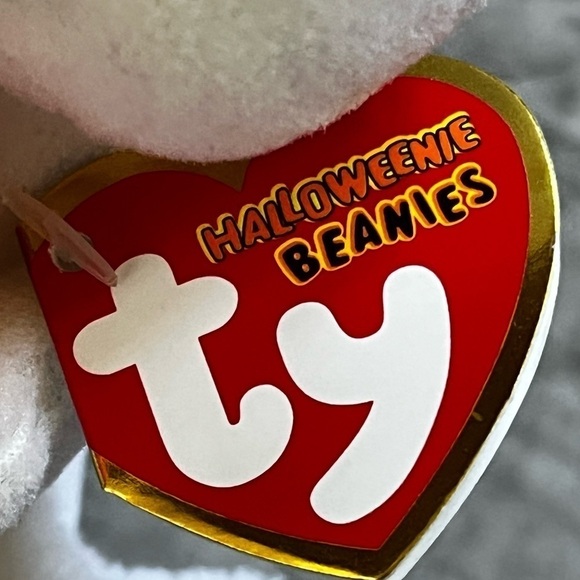 LOT of 4 Halloween Plush TY Beanies Mask Grimm Spooky Mary Meyer Mummy Puppet - Picture 7 of 10